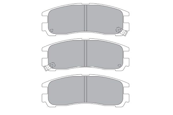 KAVO PARTS stabdžių trinkelių rinkinys, diskinis stabdys KBP-5509